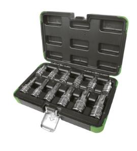 "Ključevi nasadni sa TORX profilom T20-T100 prihvat 1/2"" 6-ugaoni 12/1 CHROME FINISH JBM"